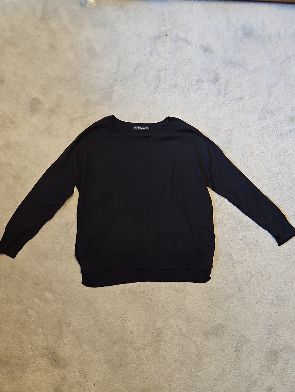 Zara Navy Crewneck  Sweater - Classic Knit